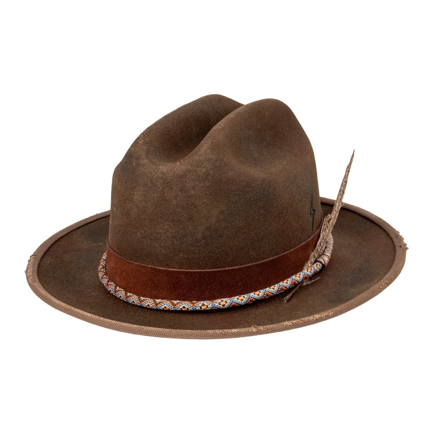 Seeker - Handcrafted Distressed Finish Vintage City Western Hat - Ruediger Hats