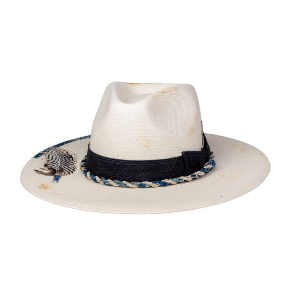 Sierra – Handcrafted Distressed Vintage Western Straw Hat - Ruediger Hats