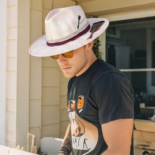 Solara – Handcrafted Distressed Vintage Western Straw Hat - Ruediger Hats