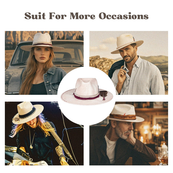 Solara – Handcrafted Distressed Vintage Western Straw Hat - Ruediger Hats