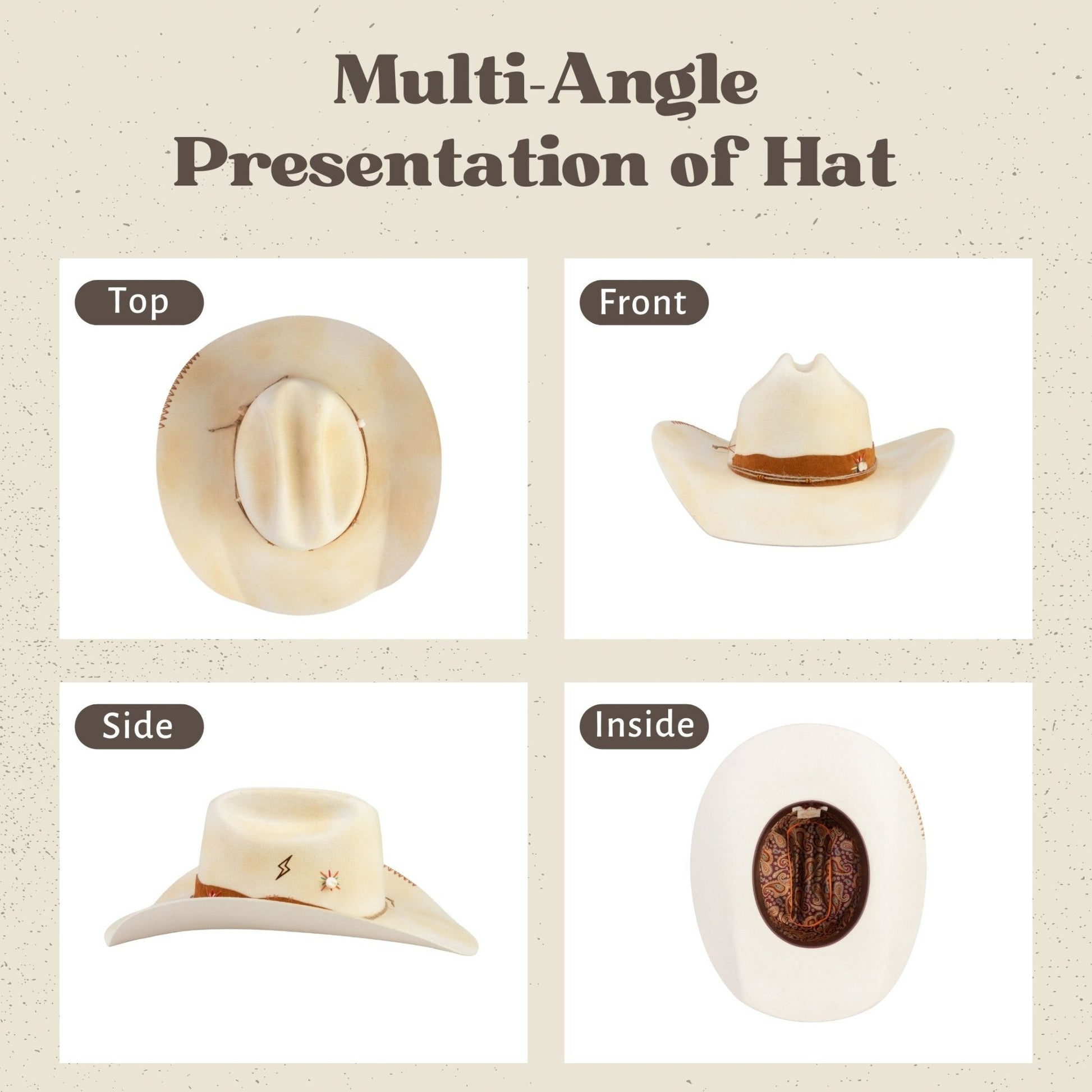 Solstice – Ivory Western Cowboy Hat - Ruediger Hats