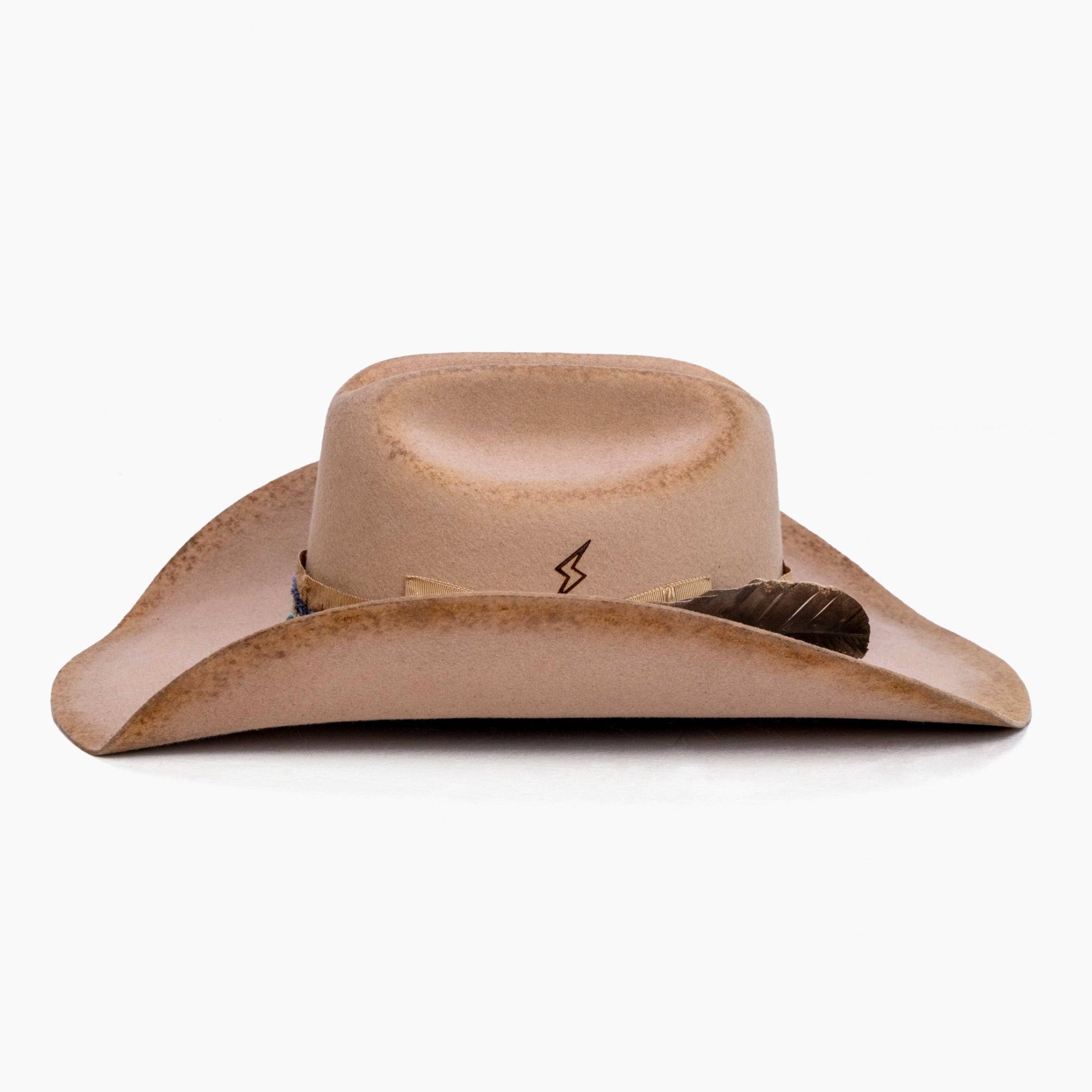 Stillwind – Beaded Cowboy Hat in Desert Sand - Ruediger Hats