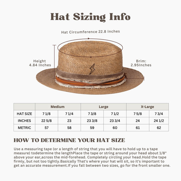Sundrift – Brown Straw Hat - Ruediger Hats