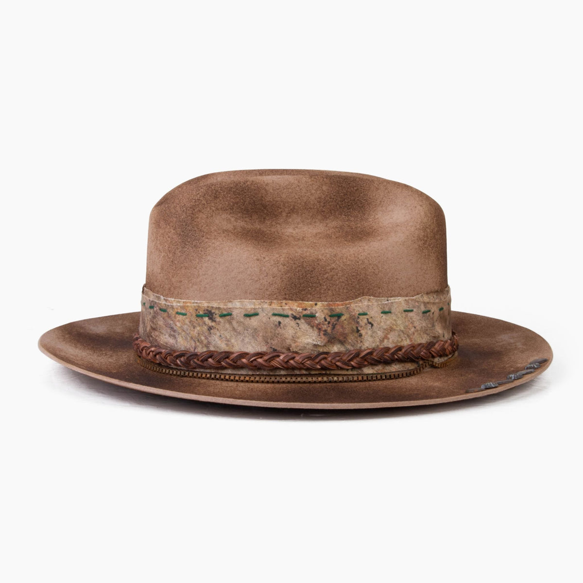 Talisman – Distressed Wide Brim Western Fedora - Ruediger Hats