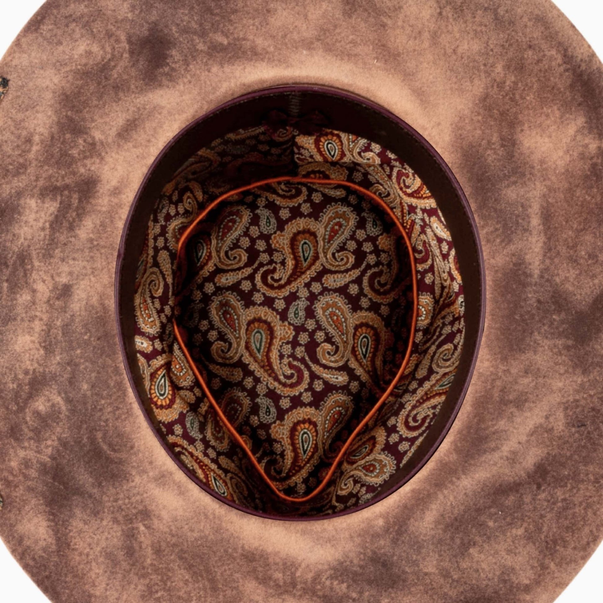 Totem – Tribal - Inspired Fedora in Burnt Brown - Ruediger Hats