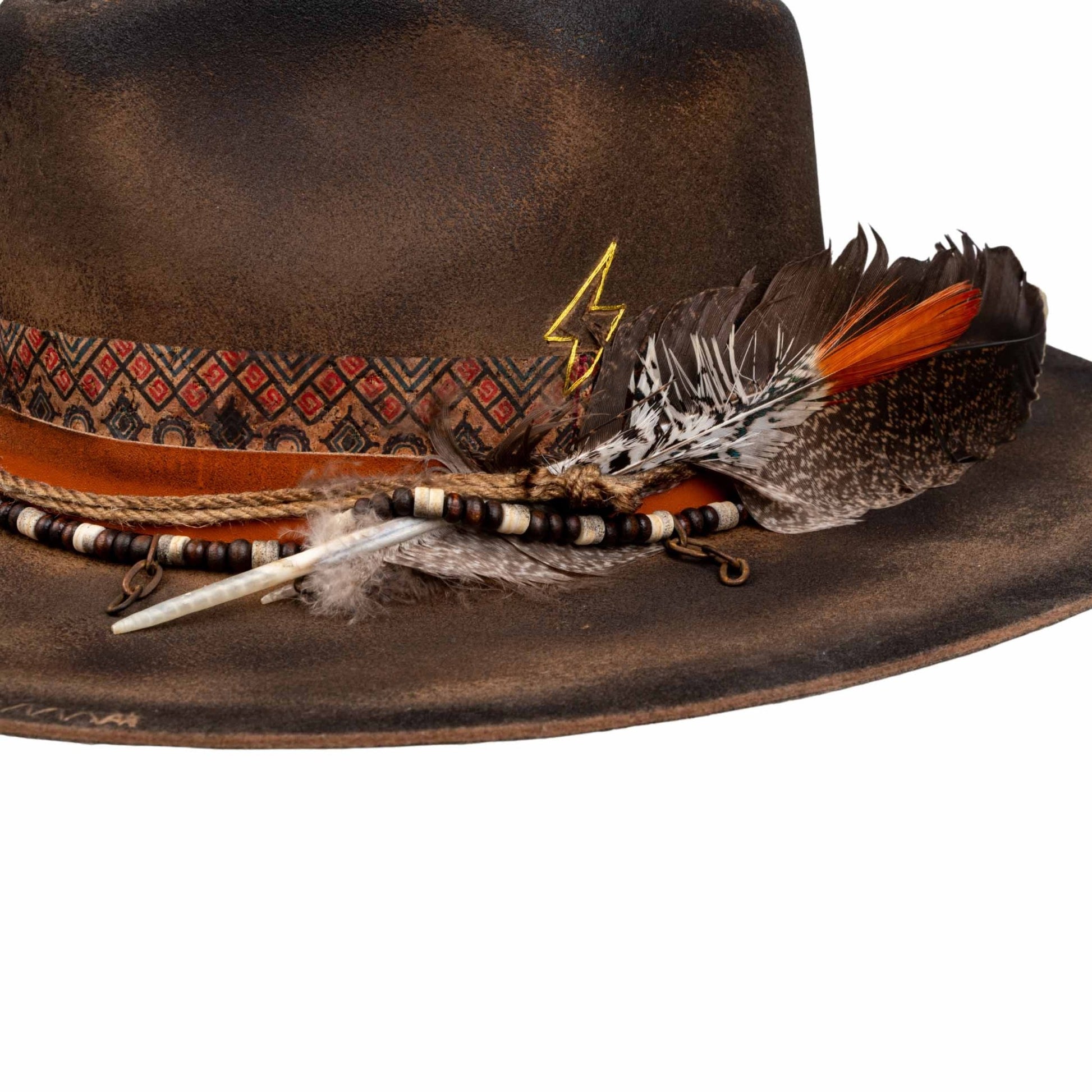 Trailmark – Distressed Fedora with Refined Artisan Detailing - Ruediger Hats