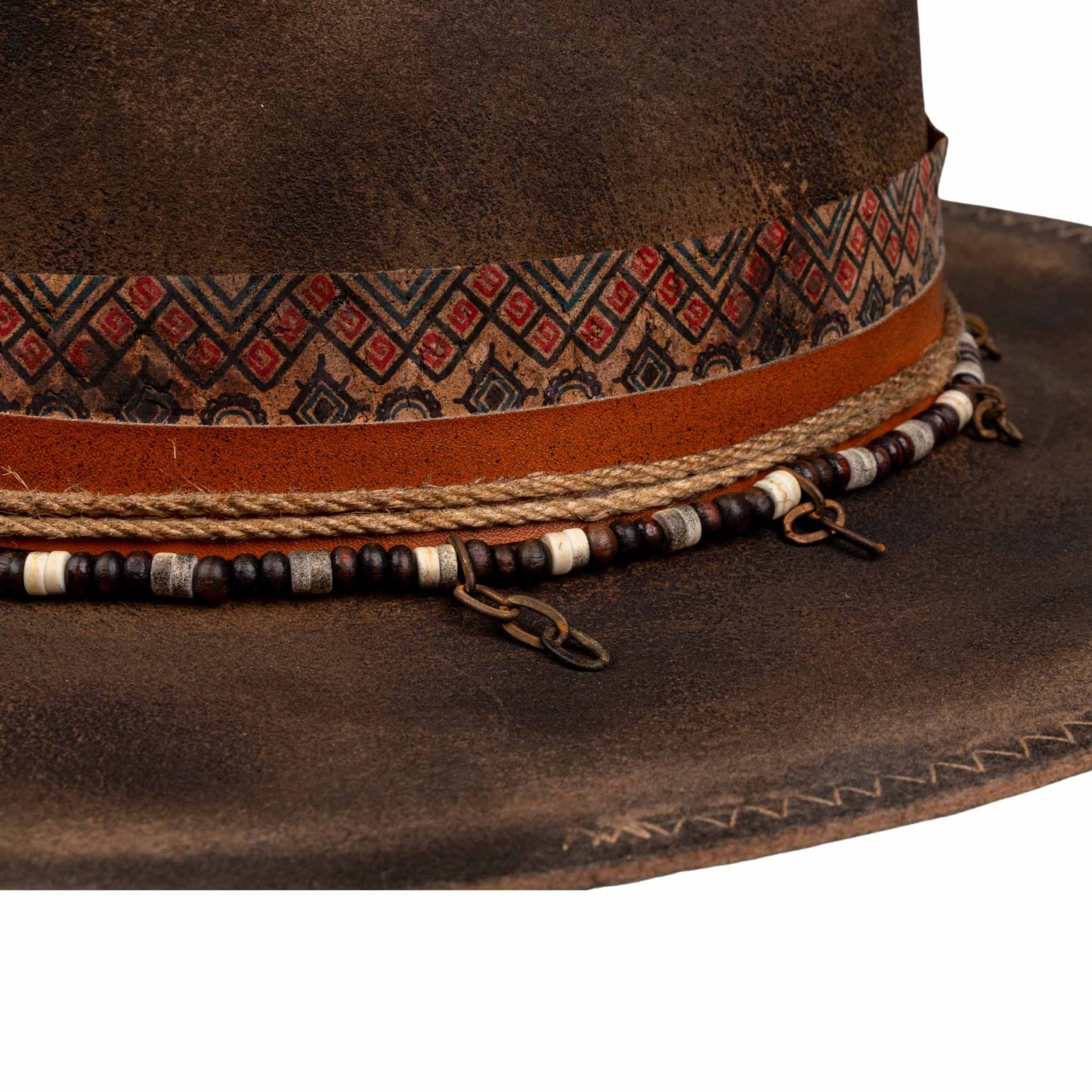 Trailmark – Distressed Fedora with Refined Artisan Detailing - Ruediger Hats