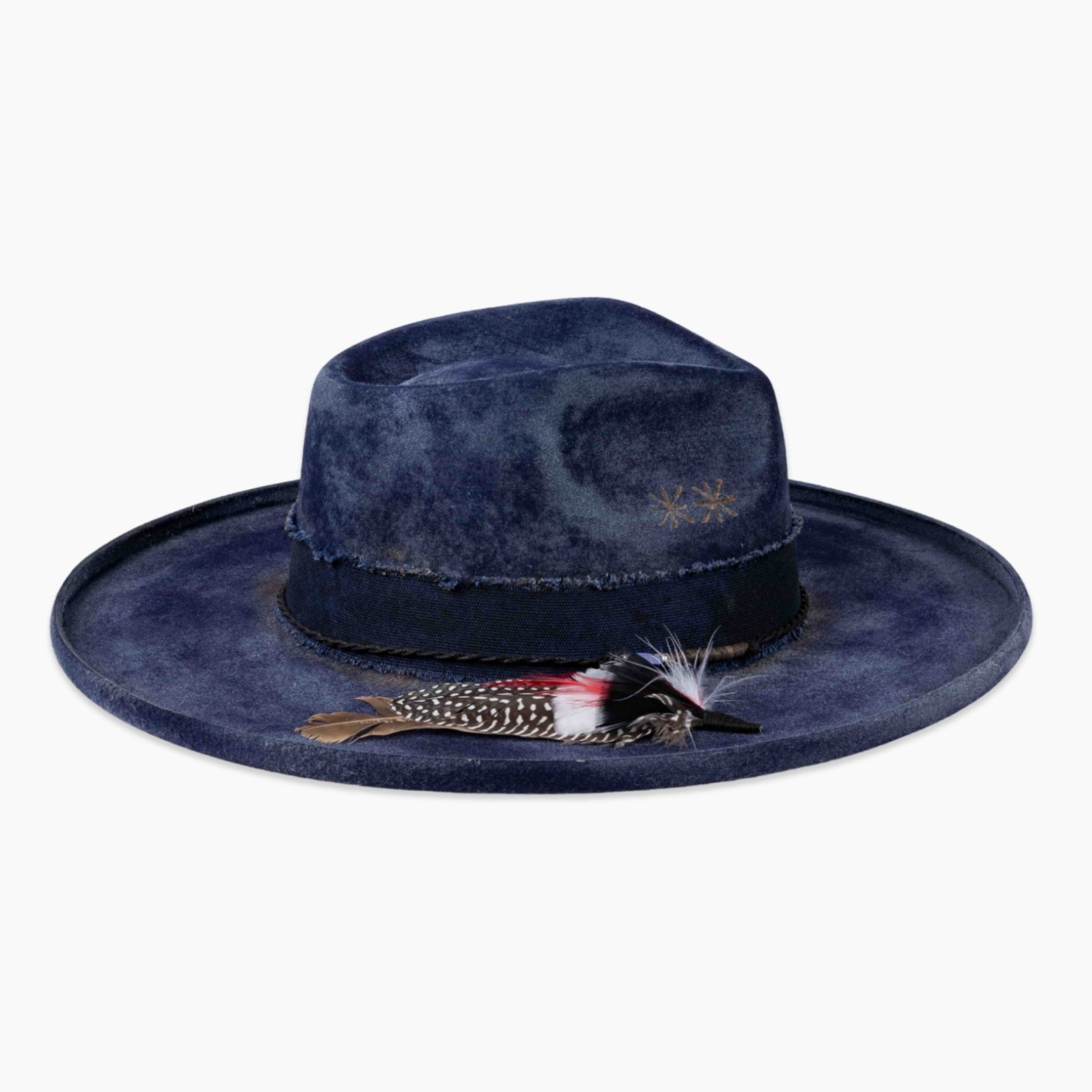 Vesper – Classic Fedora in Shadowed Indigo - Ruediger Hats