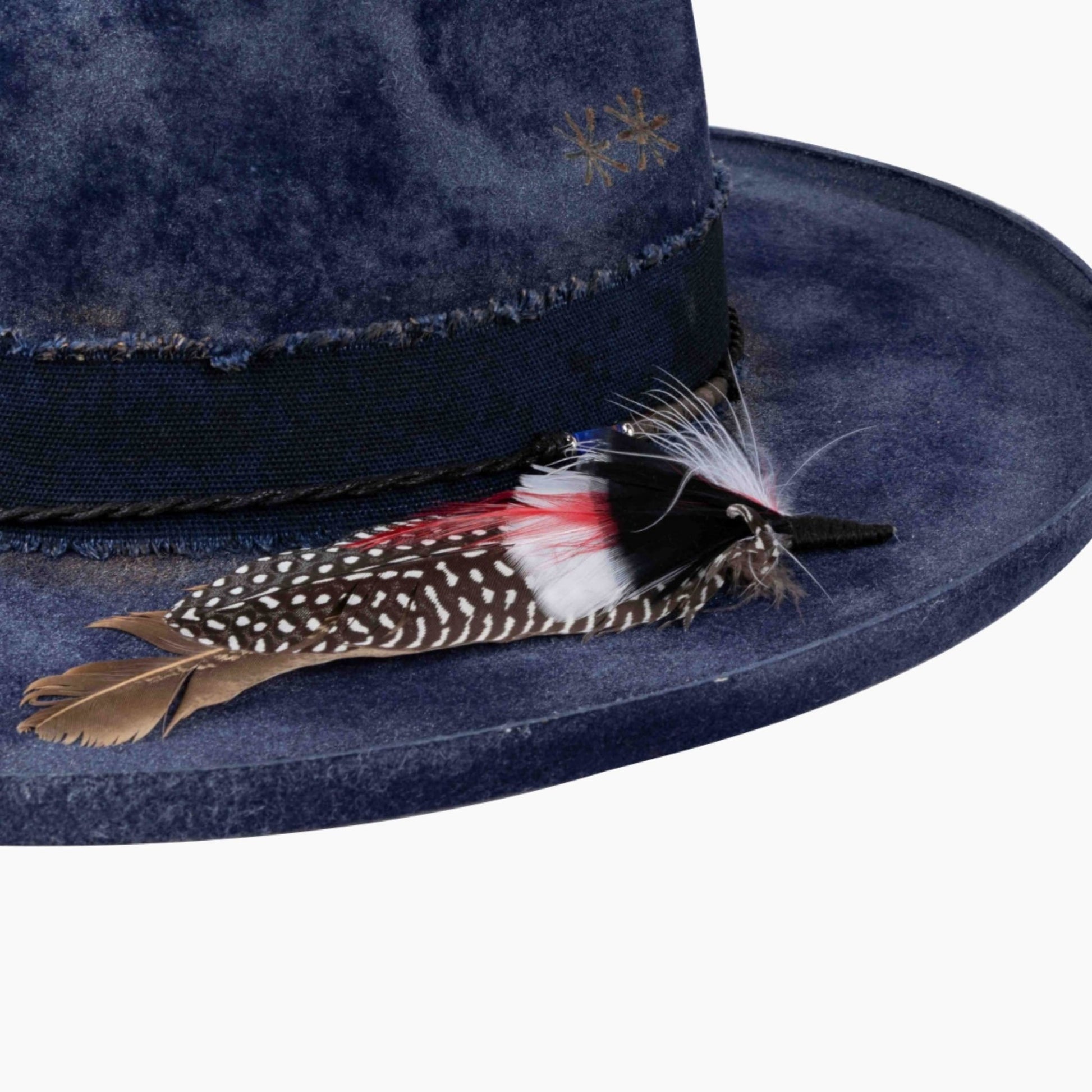 Vesper – Classic Fedora in Shadowed Indigo - Ruediger Hats