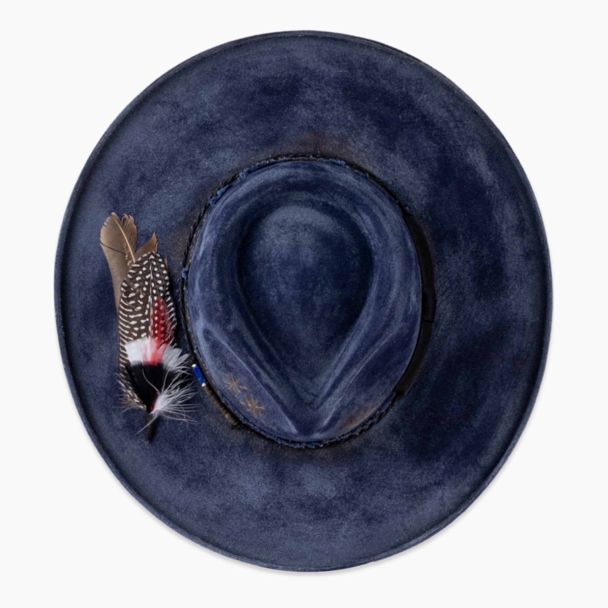 Vesper – Classic Fedora in Shadowed Indigo - Ruediger Hats
