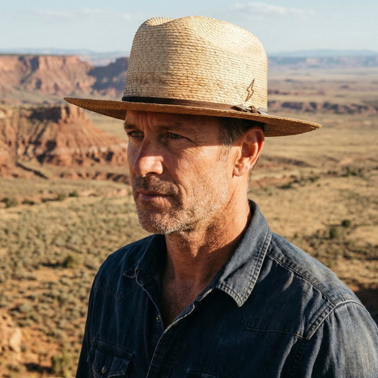 Westfall – Gradient Distressed Straw Hat - Ruediger Hats