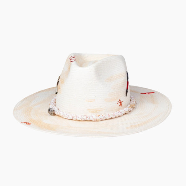 Whisper — Handcrafted Distressed Western Straw Hat - Ruediger Hats