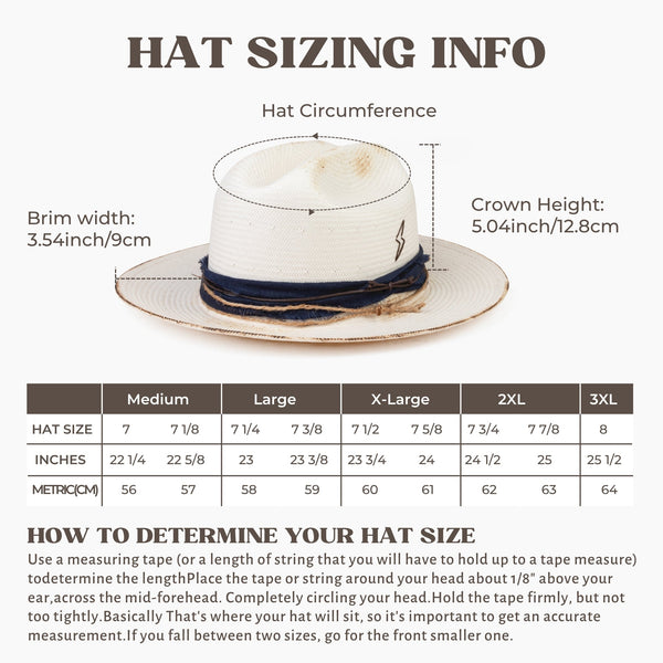 White Ridge – Distressed Straw Western Fedora - Ruediger Hats