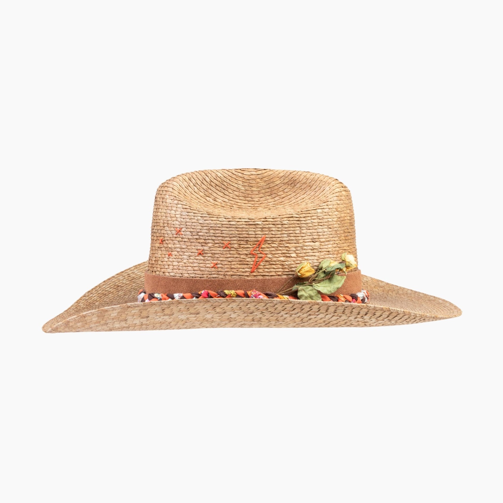 Wildbloom – Embroidered Palm Western Hat - Ruediger Hats