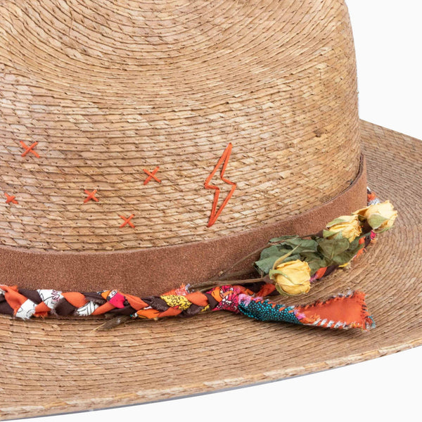Wildbloom – Embroidered Palm Western Hat - Ruediger Hats