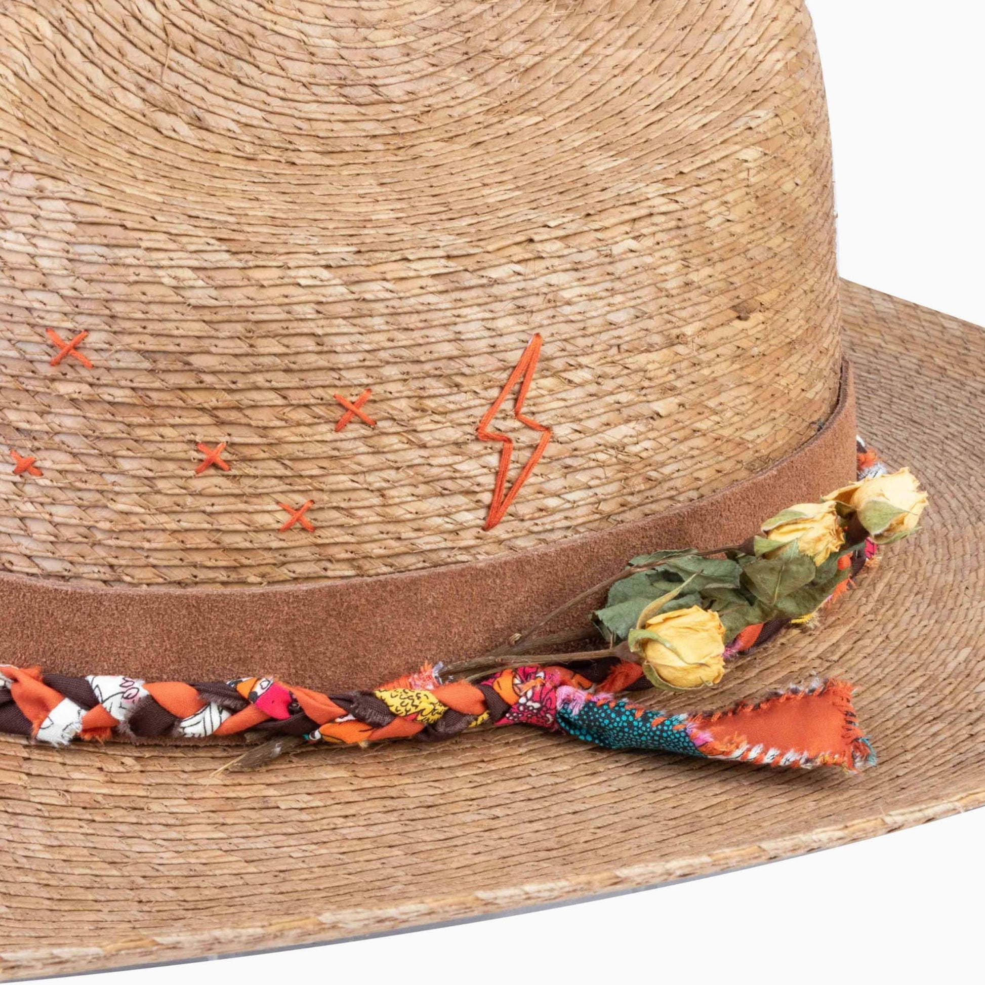 Wildbloom – Embroidered Palm Western Hat - Ruediger Hats