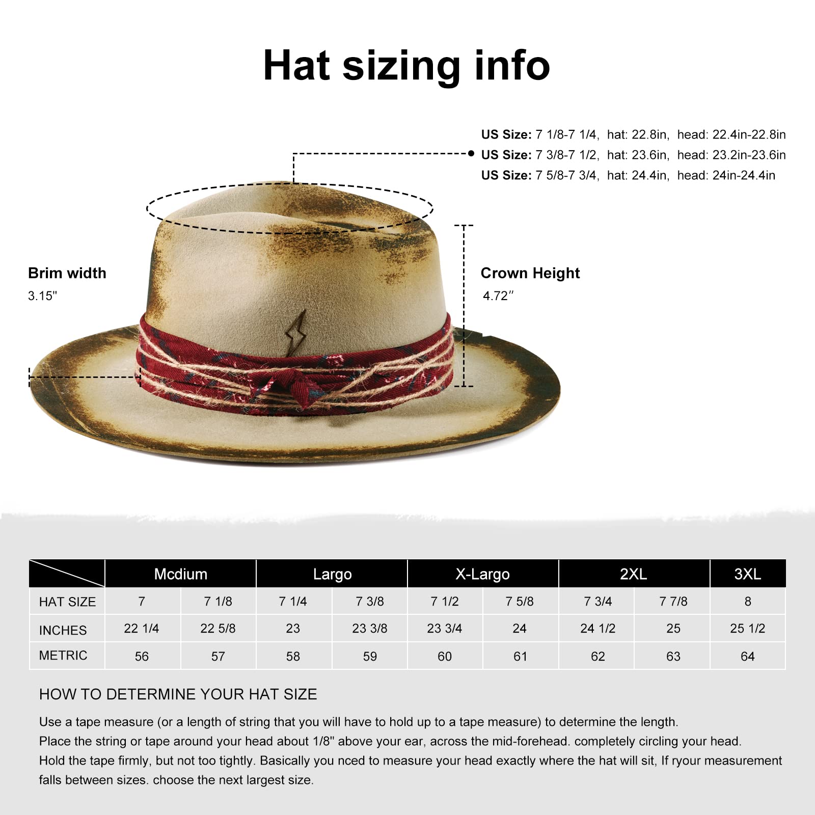 Causal Style Light Bolt Sign Fedora Hat - Ruediger Hats
