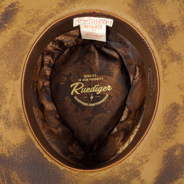 Hot Burning Three Lighting Bolt Signs Classic Fedora Hat - Ruediger Hats