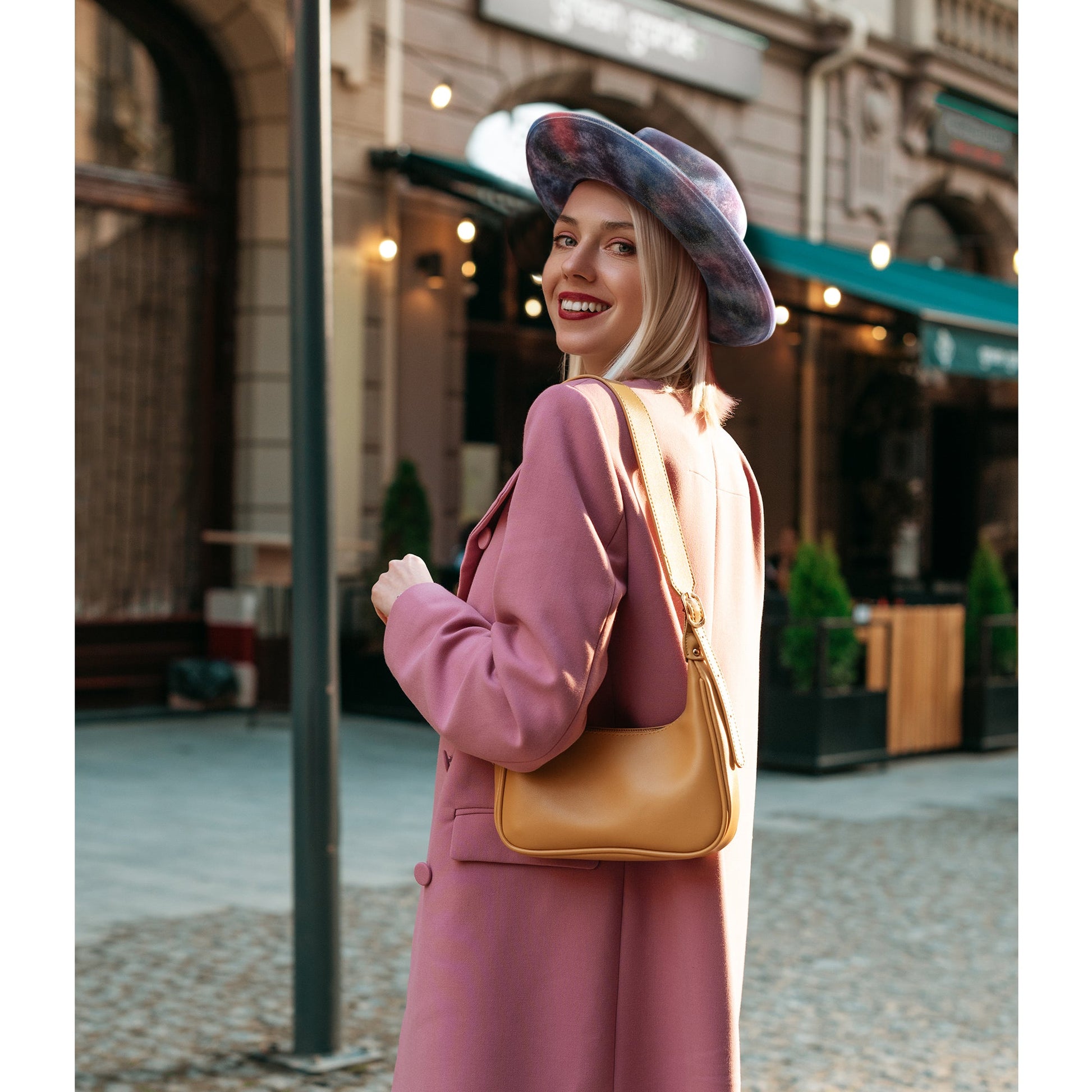 Multicolor Distressed Old Fashion Fedora Hat - Ruediger Hats