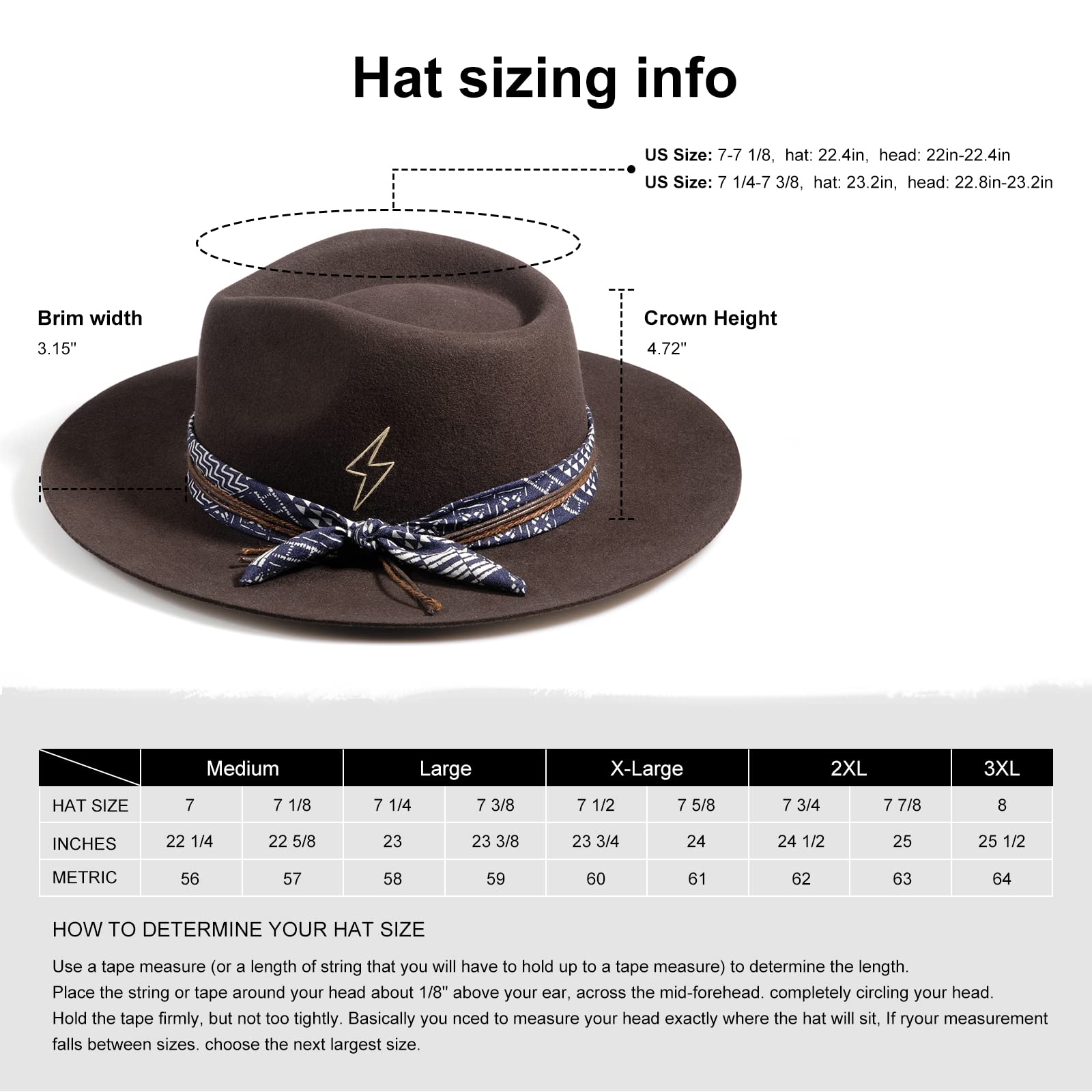 Ribbon Knots Wide Brim Fedora Hat - Ruediger Hats