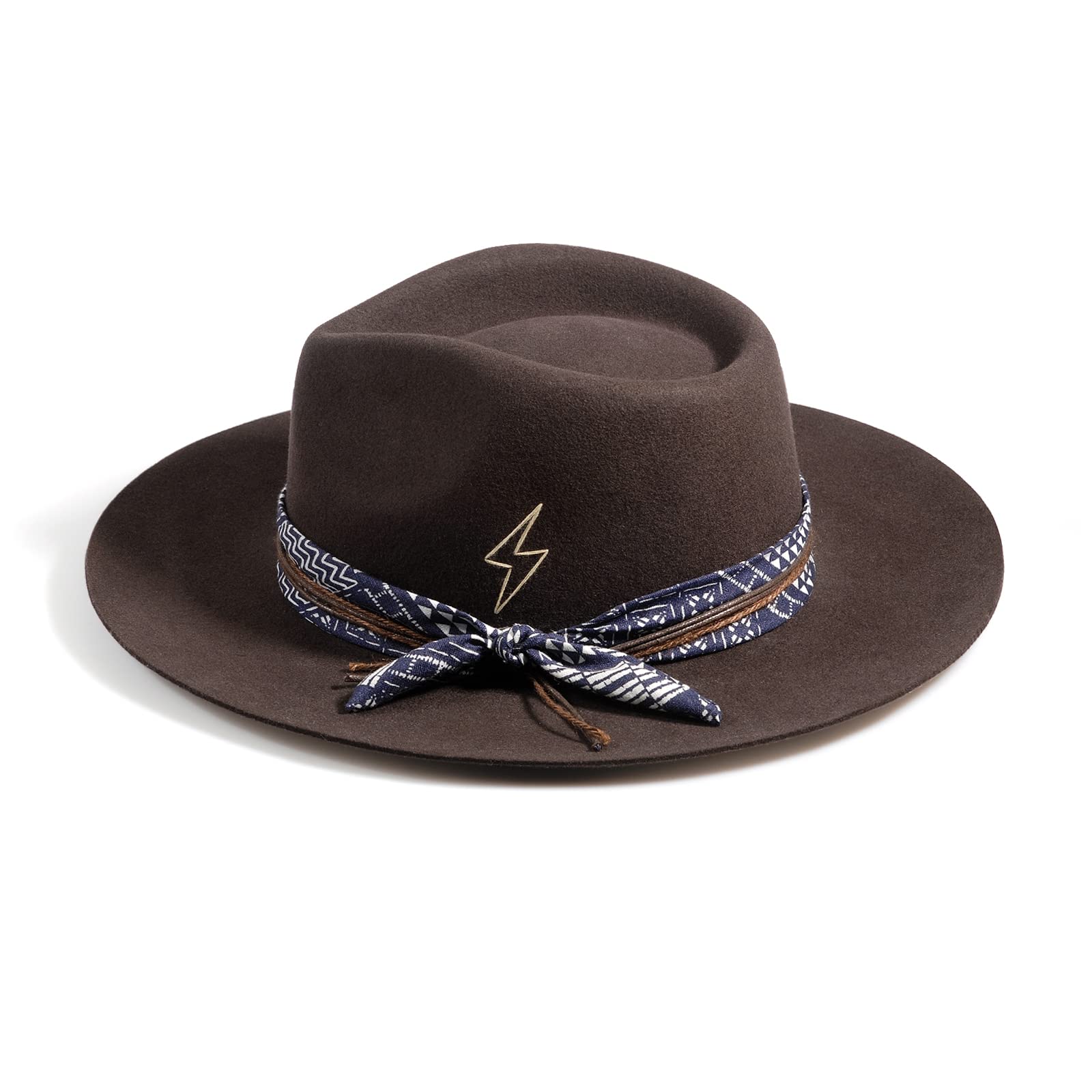 Serenade - Elegant Ribbon Knots Wide Brim Fedora Hat – Ruediger Hats