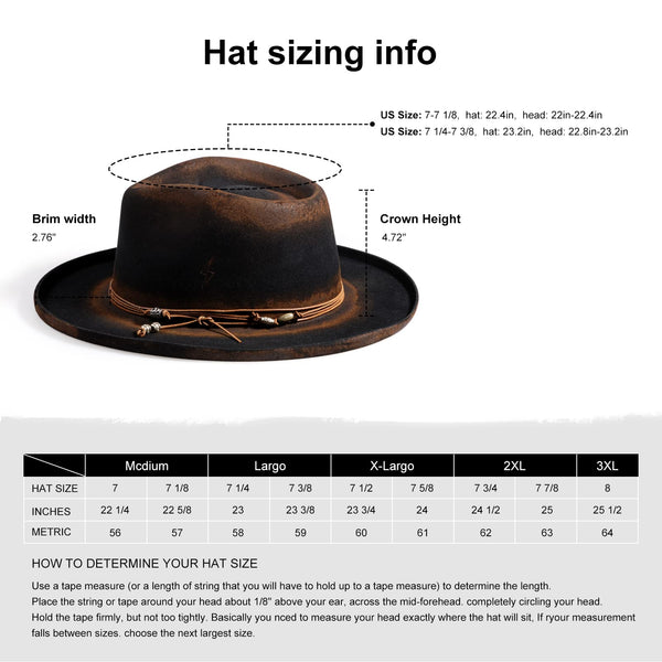 Timeless Classic Sample Design Wool Felt Rancher Hat - Ruediger Hats