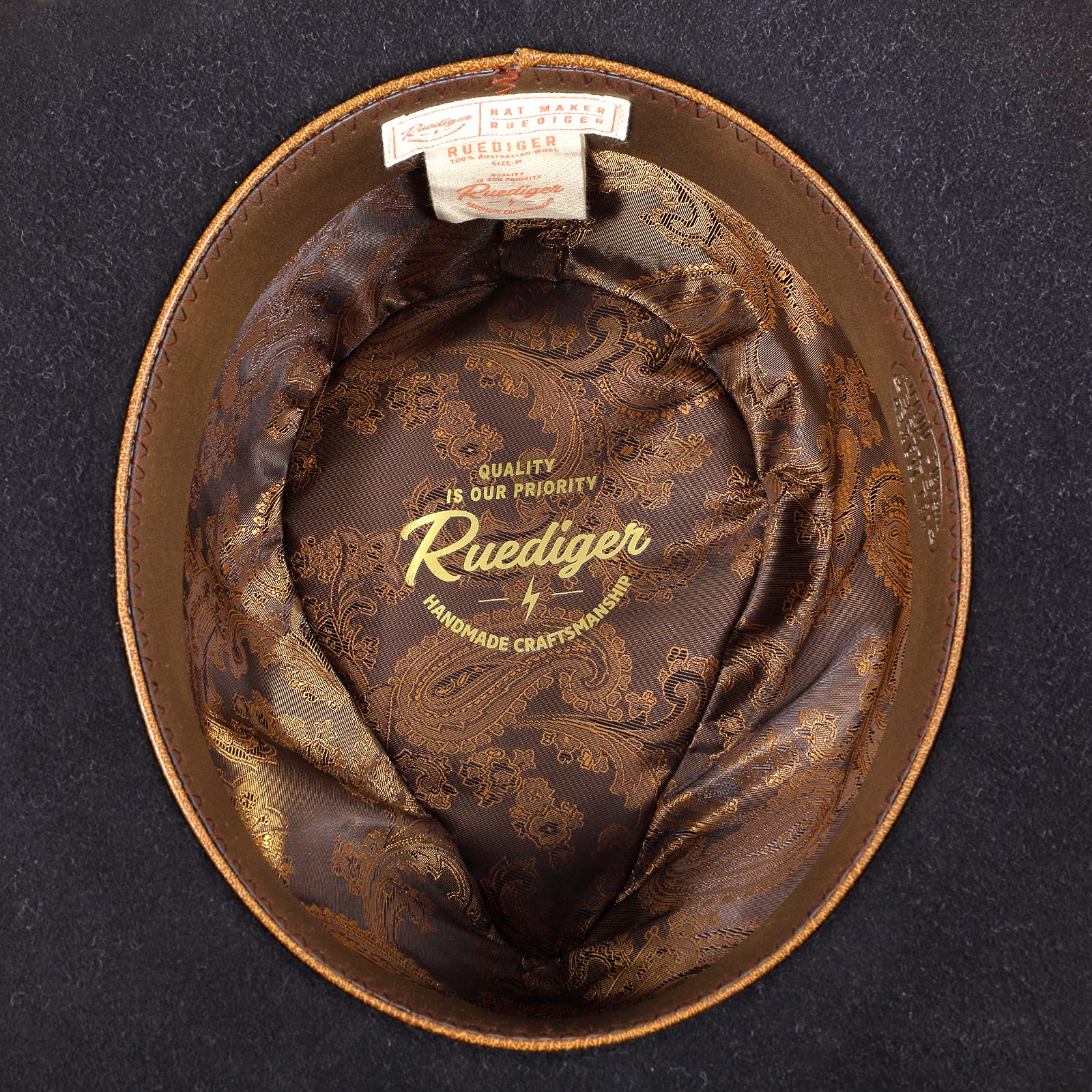 Timeless Classic Sample Design Wool Felt Rancher Hat - Ruediger Hats