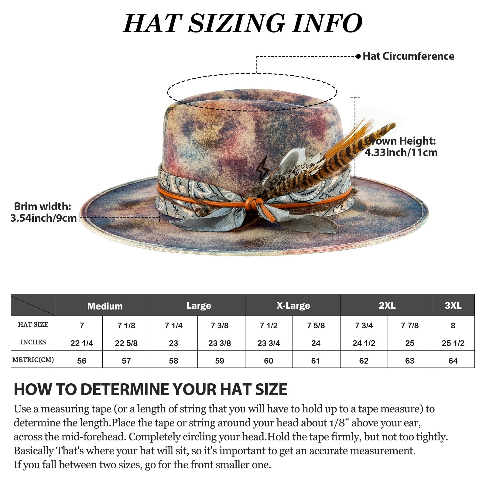 Extra Wide Brim Fedora Hat  Elegance and comfort: Discover the difference