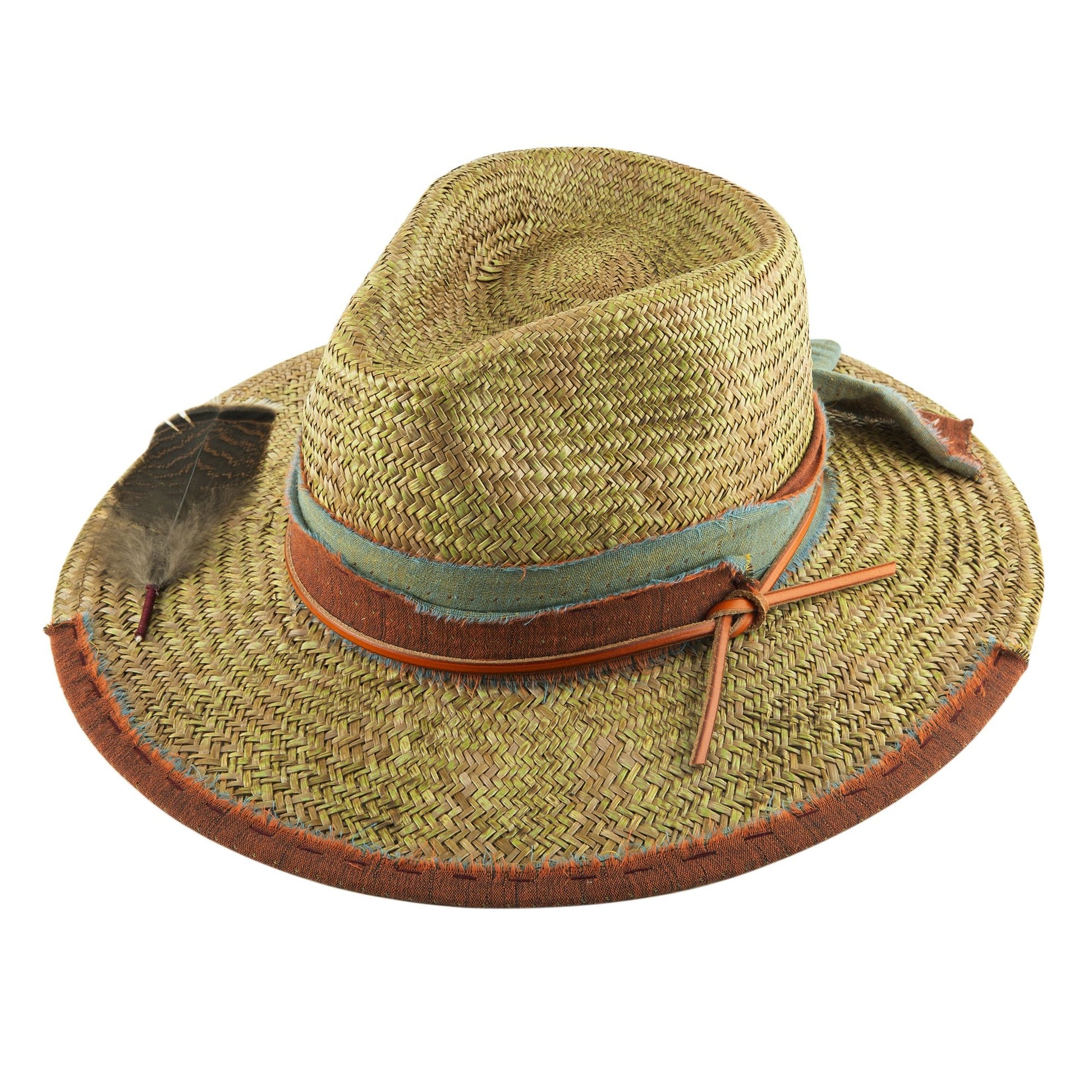 Wide Brim Knots Straw Hat - Ruediger Hats